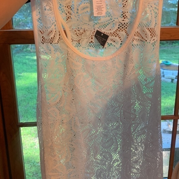 Copy - WEST Loop White Lace Swim Coverup - Picture 8 of 11